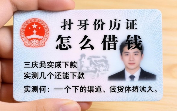不用身分证怎么借钱？实测几个还能下款的渠道