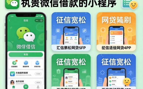 在微信上借款的小程序，汇整5个对征信宽松的网贷app