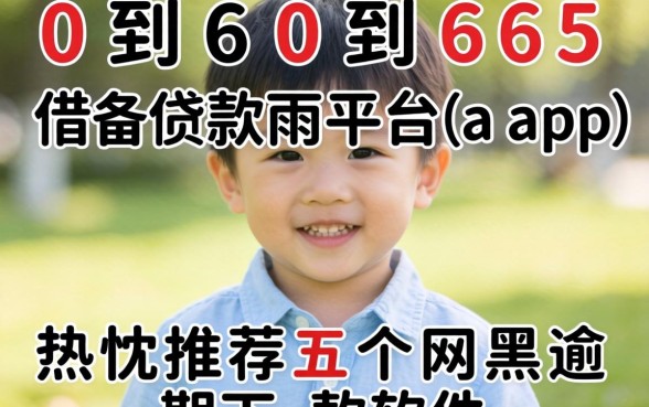 60到65岁借款平台app，热忱推荐五个网黑逾期下款软件