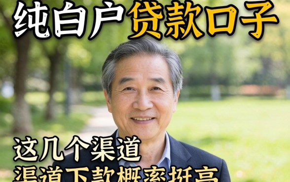 五十岁以上纯白户贷款口子,这几个渠道下款概率挺高