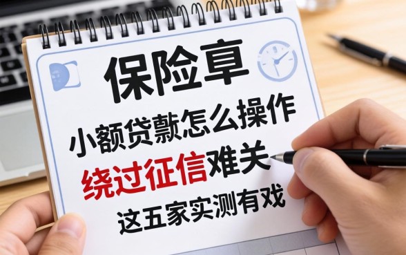 分享个冷知识：保险单小额贷款怎么操作才能绕过征信难关？这五家实测有戏