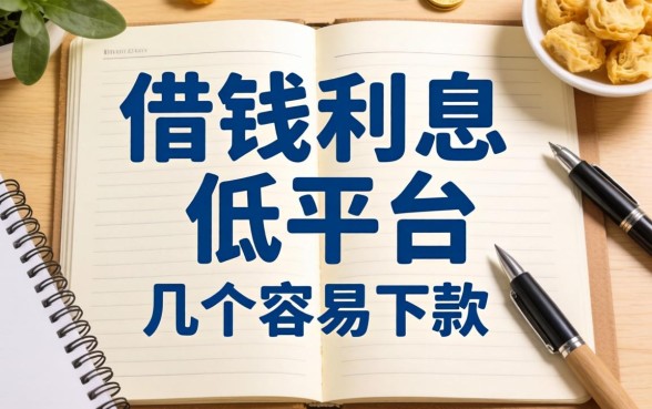 哪里可以借钱利息低的平台？整理了几个容易下款的