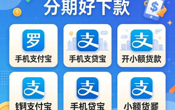 什么分期好下款，罗列五个手机支付宝小额贷款的app