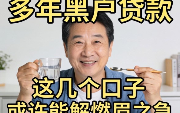 46岁以上黑户贷款：这几个口子或许能解燃眉之急