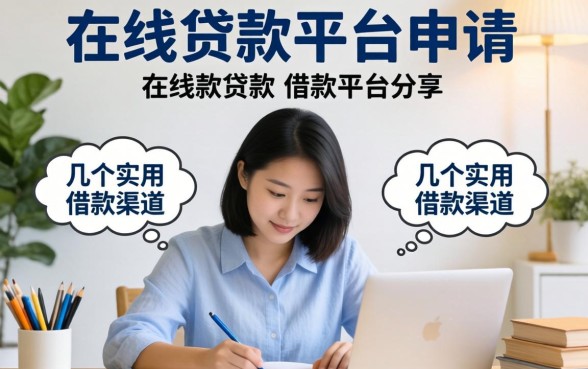 在线贷款平台申请：分享几个实用的借款渠道