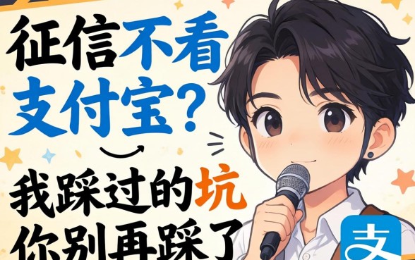不上征信不看支付宝？我踩过的坑你别再踩了