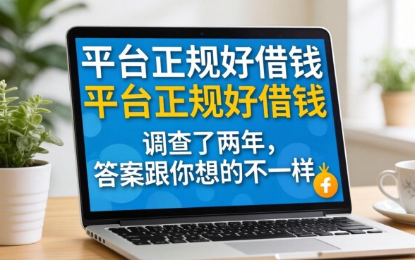 哪些平台正规好借钱？我调查了两年，答案跟你想的不一样