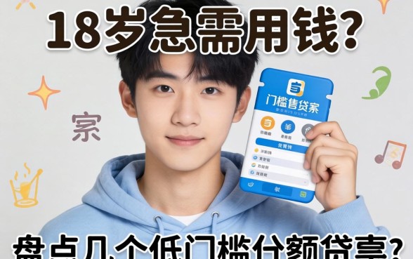 刚满18岁急需用钱？盘点几个低门槛小额贷款