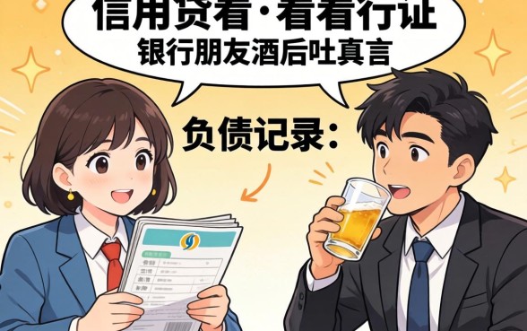 办信用贷看不看征信和负债记录？银行朋友酒后吐真言