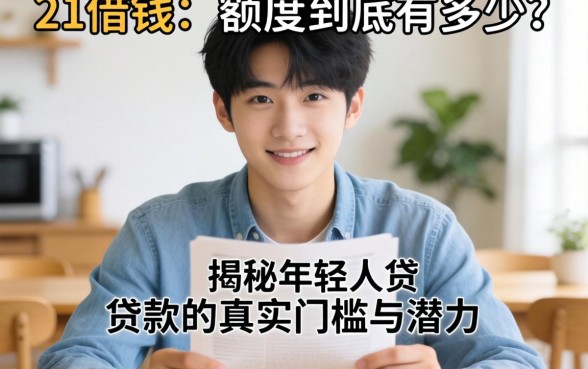 刚满21岁想借钱？额度到底有多少？揭秘年轻人贷款的真实门槛与潜力
