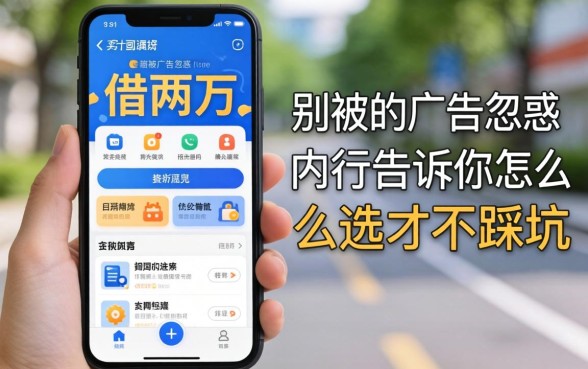 哪个app可以借两万？别被广告忽悠，内行告诉你怎么选才不踩坑