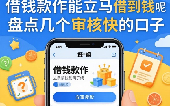 什么借钱软件能立马借到钱呢？盘点几个审核快的口子