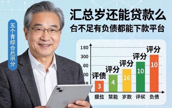 六十岁还能贷款么，汇总五个综合评分不足有负债都能下款平台