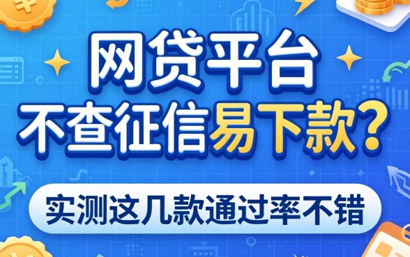 哪个网贷平台不查征信易下款？实测这几款通过率不错