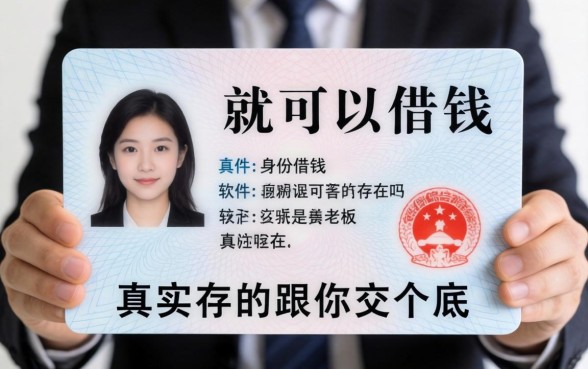 凭身份证就可以借钱的软件真的存在吗？老板跟你交个底