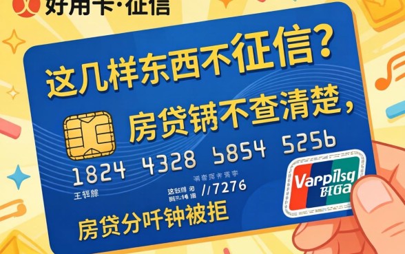 以为只有信用卡上征信？这几样东西不查清楚，房贷分分钟被拒