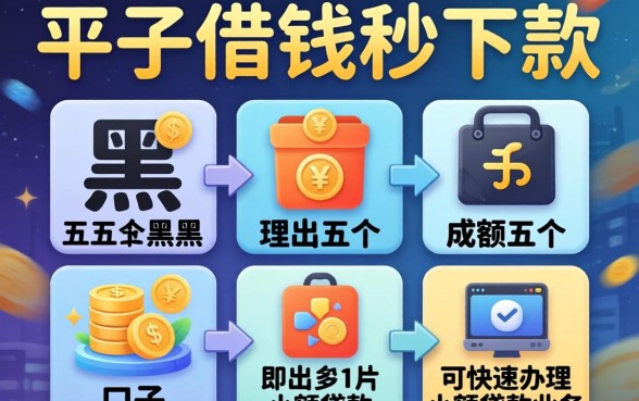 什么平台借钱秒下款，理出五个黑户可快速办理小额贷款业务的口子