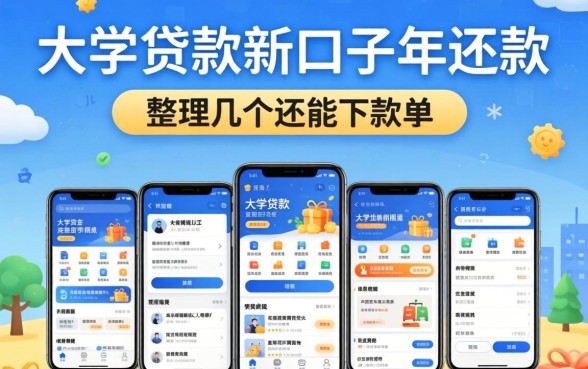 大学生贷款新口子2026年还款：整理几个还能下款的平台