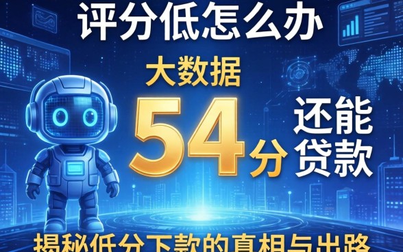 大数据评分低怎么办？大数据54分还能贷款吗？揭秘低分下款的真相与出路