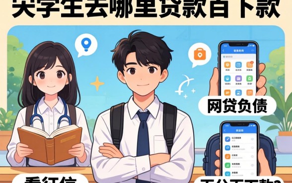 大学生去哪里贷款，详尽说明五个不看征信负债的网贷百分百下款软件