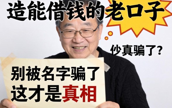 2026年能借钱的老口子：别被名字骗了，这才是真相