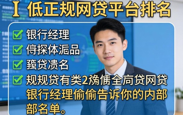 利息低的正规网贷平台排名：银行经理偷偷告诉你的内部名单