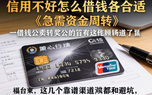 信用不好怎么借钱最合适？急需资金周转，这几个靠谱渠道和避坑指南你必须知道