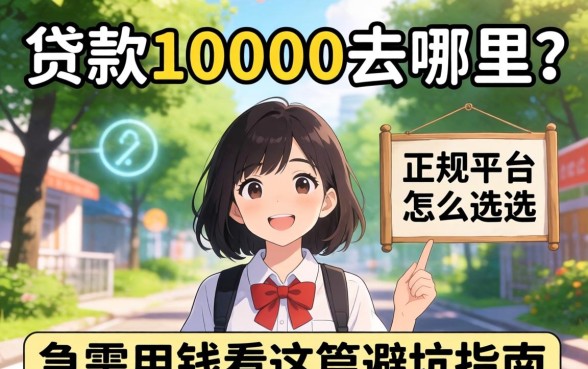大学生贷款10000去哪里？正规平台怎么选？急需用钱看这篇避坑指南