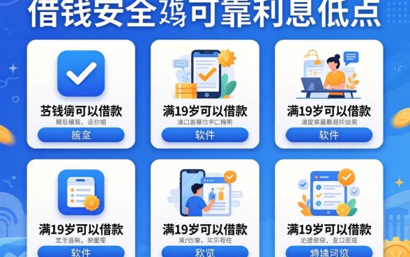 什么软件借钱安全可靠利息低点，概览五个满19岁可以借款的平台