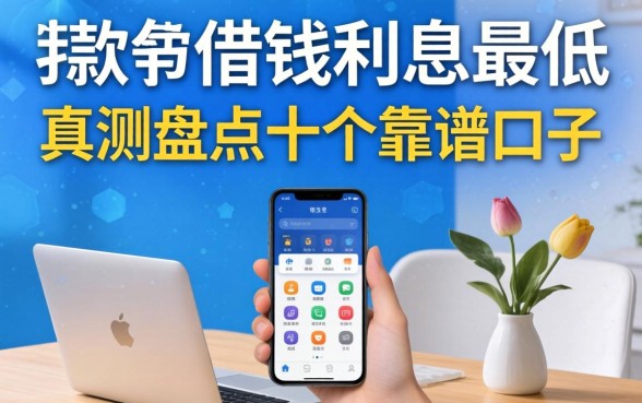 哪个手机软件借钱利息最低呢？实测盘点十个靠谱口子