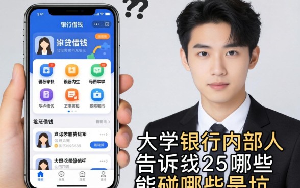 大学生也能借钱的软件？银行内部人告诉你哪些能碰哪些是坑