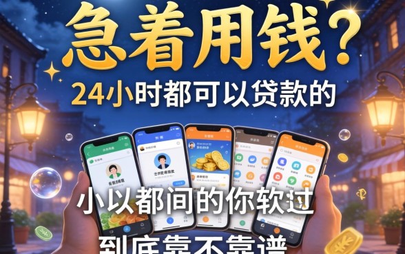 半夜急着用钱？24小时都可以贷款的软件到底靠不靠谱