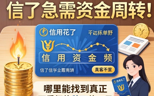 信用花了急需资金周转？哪里能找到真正不看征信秒下款的口子？
