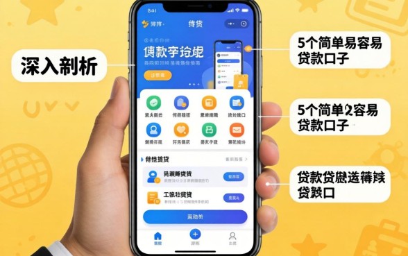 什么样的贷款软件好用，深入剖析5个简单容易贷款口子