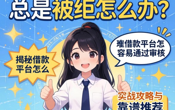 借款总是被拒怎么办?揭秘借款平台怎么容易通过审核的实战攻略与靠谱推荐