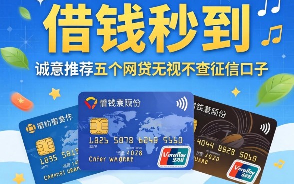 信用卡借钱秒到,诚意推荐五个网贷无视不查征信口子