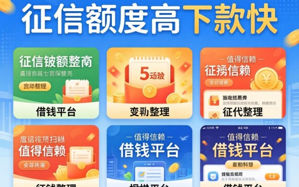 不查征信额度高下款快，整理五个值得信赖的借钱平台