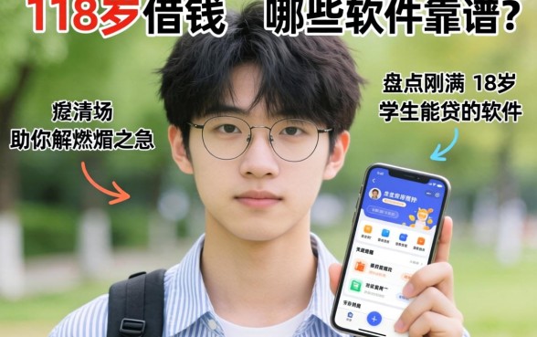 刚满18岁想借钱？哪些软件靠谱？盘点刚满18岁学生能贷的软件助你解燃眉之急