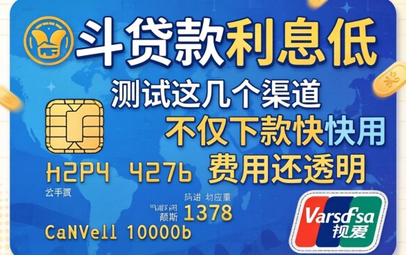 信用卡贷款利息低吗？实测这几个渠道不仅下款快费用还透明