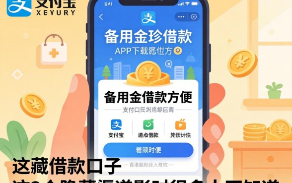 像支付宝备用金借款app下载一样方便的借款口子，这3个隐藏渠道很多人不知道