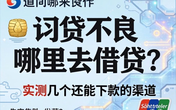 信用不良哪里去借贷？实测几个还能下款的渠道