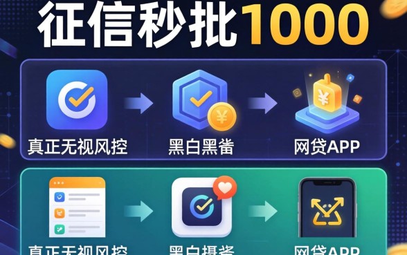 不看征信秒批1000，详细阐述五个真正无视风控黑白的网贷app