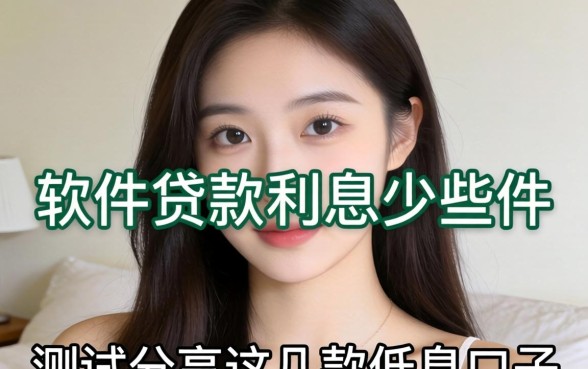 哪个软件贷款利息少些？实测分享这几款低息口子