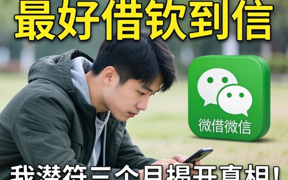 什么平台最好借钱到微信？我潜伏三个月揭开真相
