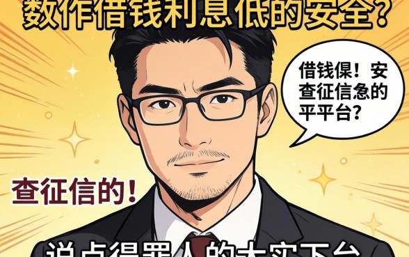哪个软件借钱利息低又安全不查征信的平台？说点得罪人的大实话