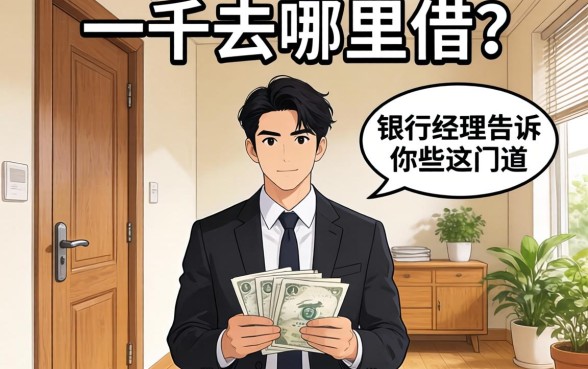 借一千去哪里借？银行经理告诉你这些门道