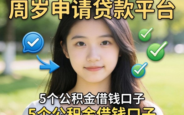 18周岁申请贷款平台,深入剖析5个公积金借钱口子