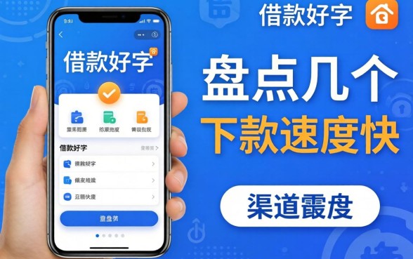 哪个借款软件好用一点？盘点几个下款速度快的渠道