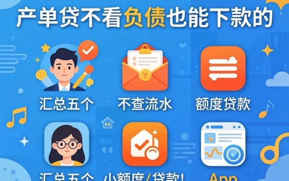 保单贷不看负债也能下款的，汇总五个不查流水的小额度贷款app