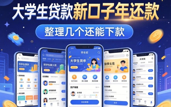 大学生贷款新口子2026年还款：整理几个还能下款的平台